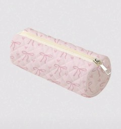 Printed Pattern Pink Pencil Case
