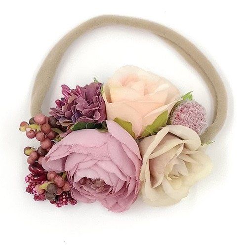 floral newborn headband