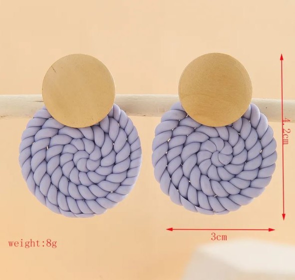 GeometricHandmade Alloy soft clay Drop Earrings