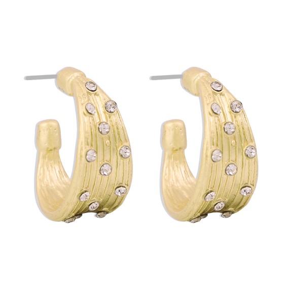 Simple retro diamond earrings