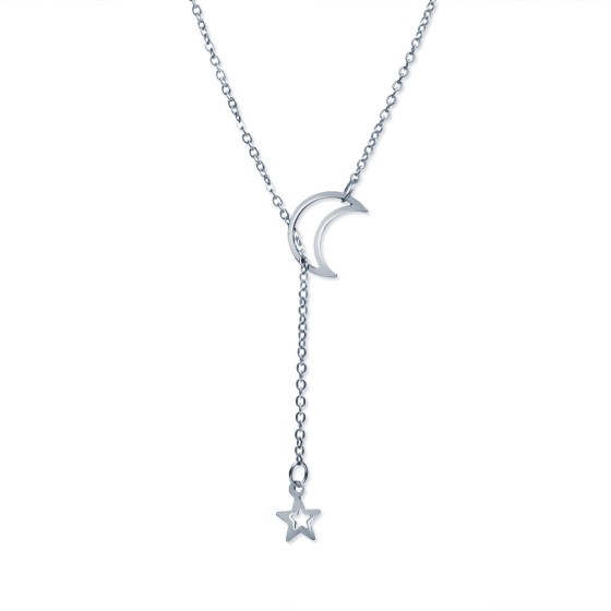 Retro geometric alloy plating women's necklace