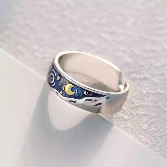 Van Gogh Ring Couple Live Ring