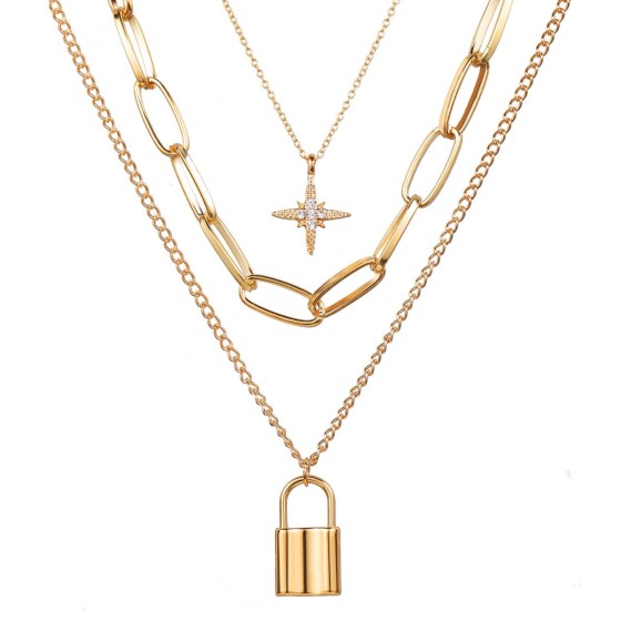 Vintage Style Lock Necklaces