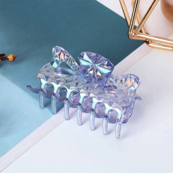 Cute Simple Style Women's Solid Color Arylic Hair Clip b