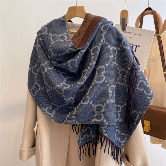 Women's Retro Sweet Letter Color Block Rayon Scarf