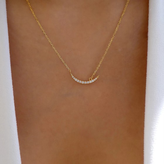 Vintage Style Simple Style Circle Rhinestones chain Pendant Necklaces