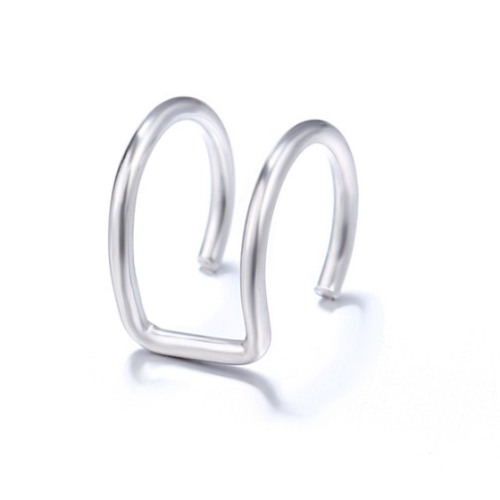 c-shaped alloy earbone clips