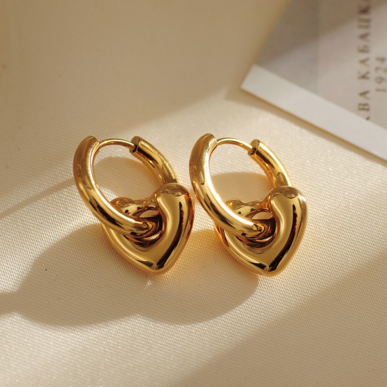 18K Gold Plated Hoop Earrings