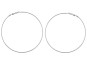 Silver circle earrings