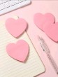 100 Sheets cute pink 2Heart Sticky Notes For Office School Stationery Accessories and Back To School