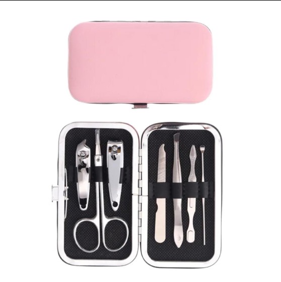 fashion geometric stainless steel nail scissors 1 set