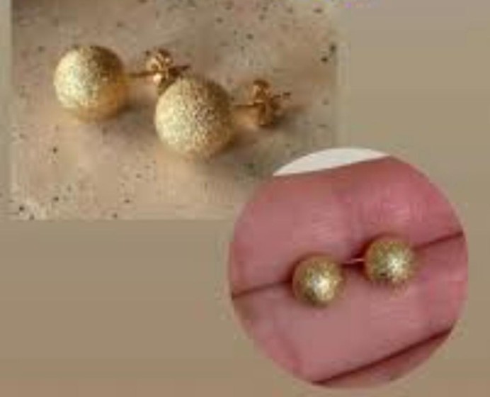 Small golden earrings