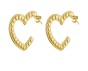 Heart earrings gold