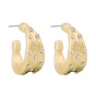 Simple retro diamond earrings
