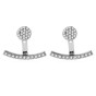 Water drop metal full diamond earrings