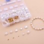 White pearl DIY bracelet material box 10 grid set accessories