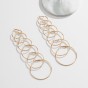 Circle earrings set