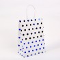 fashion round dots kraft paper daily gift wrapping supplies 1 piece Blue27*21*11