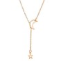 Retro geometric alloy plating women's necklace