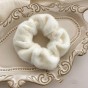 Fashion solid color cloth plush hair tie 1 piece W