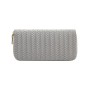 Grey women's solid color zipper