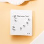 stainless steel alloy plating inlay ear studs