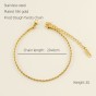 Casual Simple Style Gold Plated Women Anklet