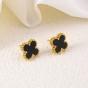 Titanium Plating Flowe rearrings