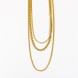 Plating Geometric Solid Color Layered Necklace
