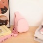 Kid'S Plush Solid Color Basic Square Zipper Fanny Pack