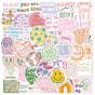 new simple and cute suitcase notebook decorative sticker