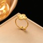 Titanium Plating Flower Jewelry Set