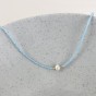 Bohemian geometric beaded freshwater pearl women's necklace