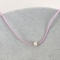 Bohemian geometric beaded freshwater pearl P women's necklace