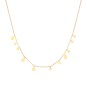 simple style geometric titanium steel plating oval necklace
