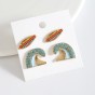 1 Set Fitness Simple Style Surf Basketball Alloy Ear Studs