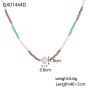 Simple Style Geometric Beaded Necklace