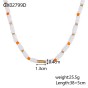 Simple Style Beaded Necklace