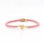 Classic Style Heart Shape Stainless Steel Pink Bracelet