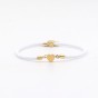 Classic Style Heart Shape Stainless Steel White Bracelet