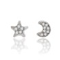 Moon and star earrings