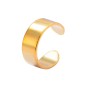 Retro gold Coated Metal Faux Gems Earrings