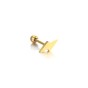 1 Piece Simple Style Commute Lightning Plating 304 Stainless Steel Ear Studs
