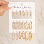 1 set vintage style circle eplating alloy hoop earrings