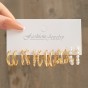 Pearl 1 Set Retro Simple Style Geometric Pearl Alloy Earrings