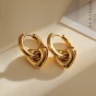 18K Gold Plated Hoop Earrings