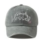Simply Blessed Wide Brim Sunshade Washed Baseball Cap